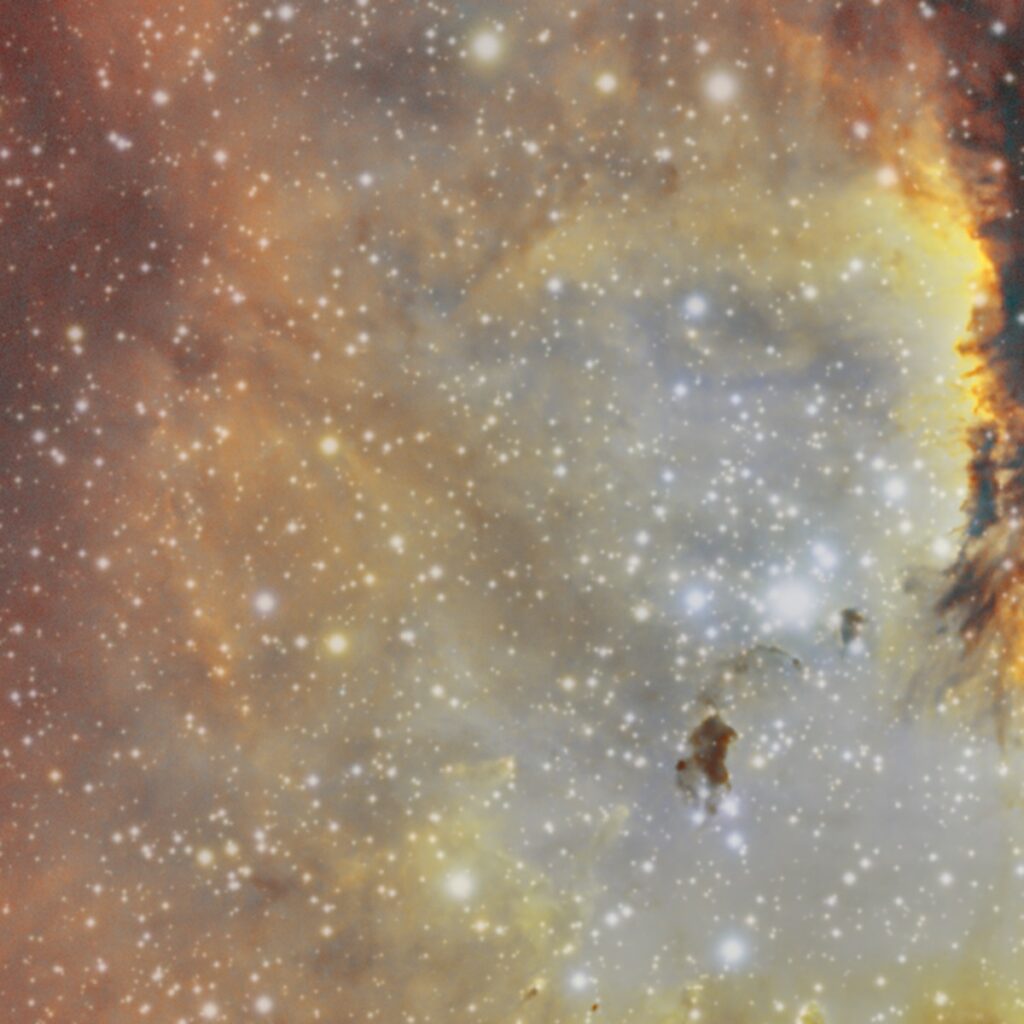 Cúmul IC 1590 i glòbuls de Bok
